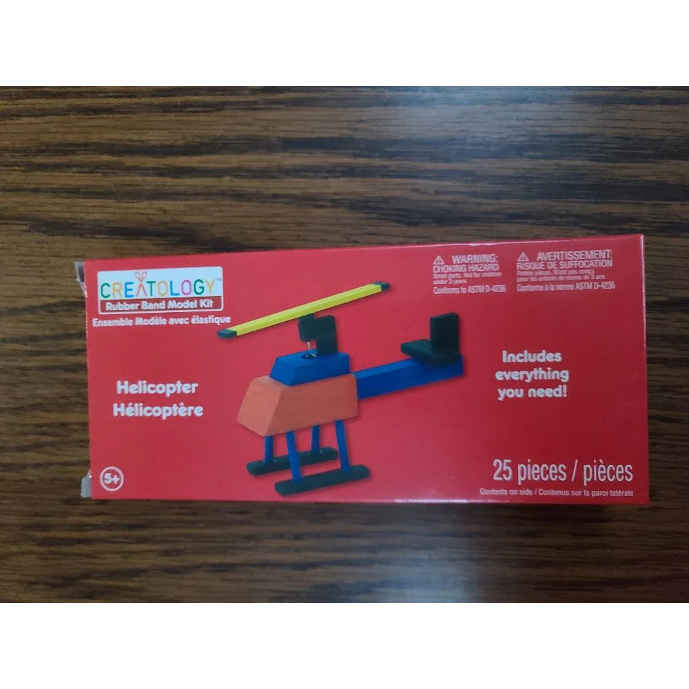 Creatology Race Car Train Helicopter Model Wood Kits